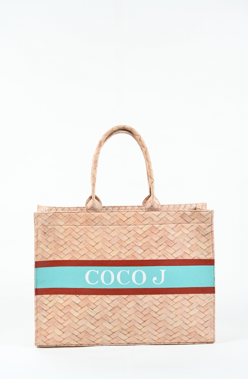 Straw Illusion Canvas Tote